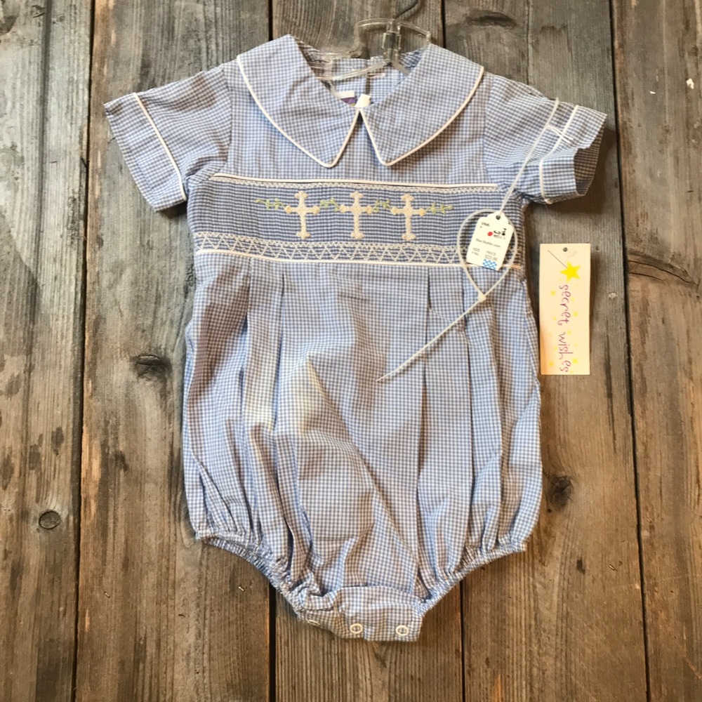 Infant boys bubble cross outfit